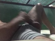 my huge 25cm cock masturbated to orgasm