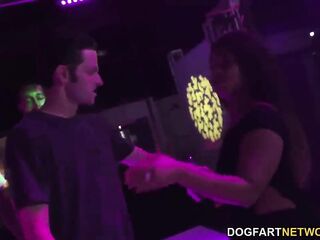 Brooke Wylde gets group-fucked in a club
