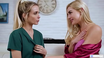 Steamy hot lesbian sex with a nurse and her pretty roomie - Aiden Ashley and Kenzie Anne