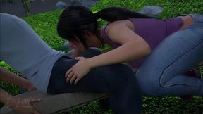 my stepsister instantly deepthroats my cock whenever she sees it! [milfy city - caroline 6]