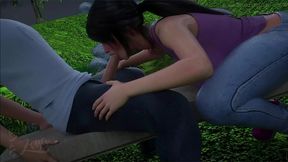 my stepsister instantly deepthroats my cock whenever she sees it! [milfy city - caroline 6]