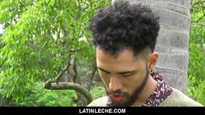”LatinLeche - A Hot Latino Stud Gets His Meat Sucked By The Beach”