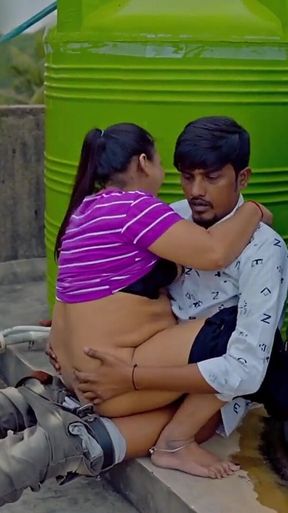 Hindi Real Hot Sex at Roof! Plz Don't Cum Inside Pussy