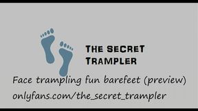 Face trampling fun barefeet (preview)