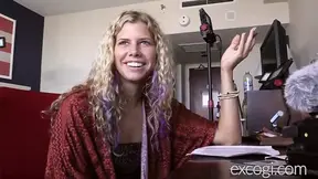 Blonde College Hippie Fucked to Orgasm and Covered in Cum