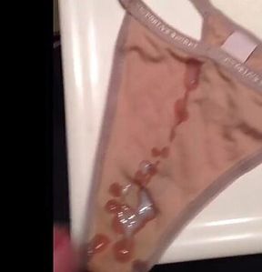 Panties blasted with hot cum in compilation videos