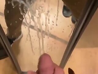 12mn BIG EXPLOSIVE LOAD ON THE MIRROR - VERY HOT SQUIRTING COMPILATION