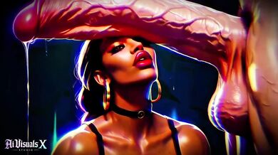 Ebony MILFs worshipping BIG White cocks deepthroat slurping ASMR fantasy
