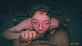 Cute Twink bottom Sucking the Huge dick of a mr