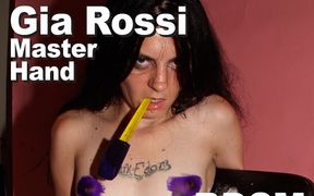 Gia Rossi & Master Hand BDSM shaved vibrated stained
