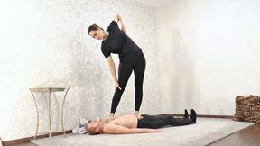 Mistress Anfisa - Fitness on the weakling