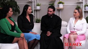 sexmex - religious chicks . gali diva + kari cachonda + loree love