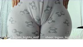 Latina MILF with camel toe rides rough in solo masturbation session