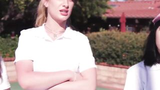 Tennis Babes Get Destroyed in Rawmouth CumFest!