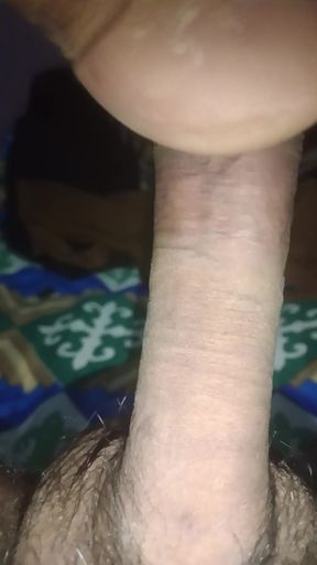 My cock stretching to reach my ass