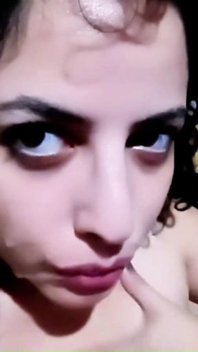 From Kissing to Cum on Her Face &amp; Boob Play Part 2   Clip 1