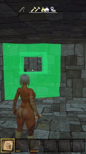 Ep7: Building the Stone House Kitchen, Bed & Bath in Wicked Island (gameplay)