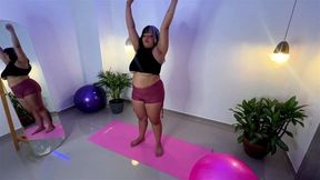 In each exercise, her authentic beauty and confidence fill the space with positive energy