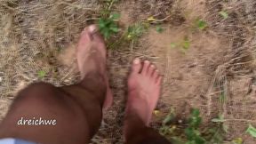 crushing plants in the field