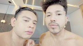 HOT AND DEEP KISSES BETWEEN AN INTERRACIAL COUPLE - BY KOBAYASHI AND NICK NORRIS - CLIP 1