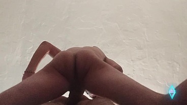 Polishing his hungry ass