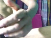 Warming out in summer with random masturbate
