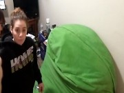 Fucked Doggystyle against Beanbag till Her Pussy is Filled with Cum - Heather Kane
