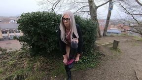 College slut strips near library