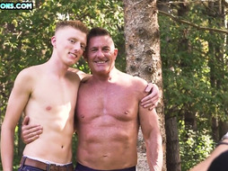 Old gay perv fucks stepson 21yo asshole after rimming