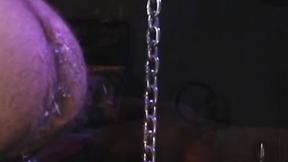 ”We find Brock Devonshire on a metal contraption sticking something up his booty. B”