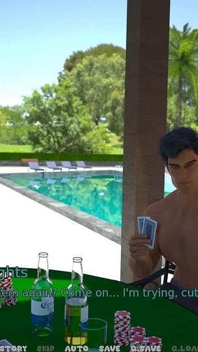 My Italian Hot Wife: Husband Plays Poker with His Friends While His Hot Wife Parades Around Them in Bikini - Episode 15