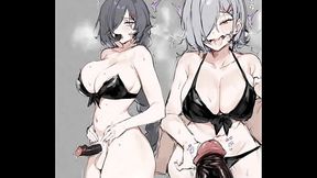 anime trans girl with black penis