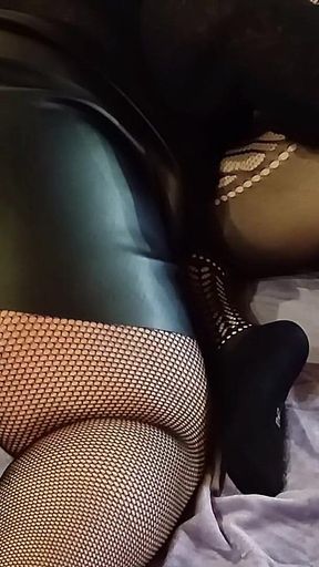 Mistress Fingering and Giving Prostate Massage to Her Sissy