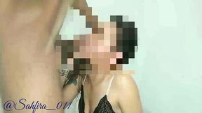 dotado garganta profunda e varios tapas na cara