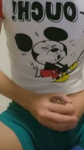 Young Skinny Twink Boy Jerking Off And Cumming   Clip 2