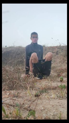 Long Dick Show in Public Outdoor