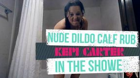 Calf Dildo rub in the shower with cum countdown