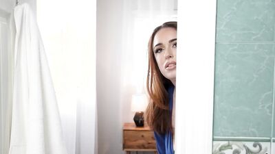 BANGBROS - Santana Ayo Takes A Peep Of Jovan Jordan's Dick In The Shower And Ends Up Riding It