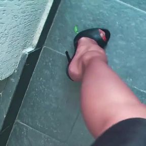 Stiletto  Dangling Mules Fetish