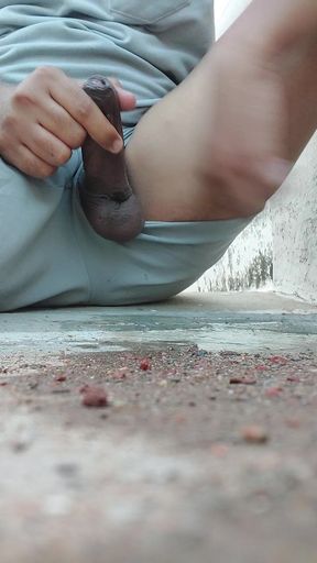 At Alone on Roof Pissing on Xhamstar #xhamstar #bigcock