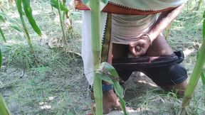 Indian Jungle Transgender Shakes Alone