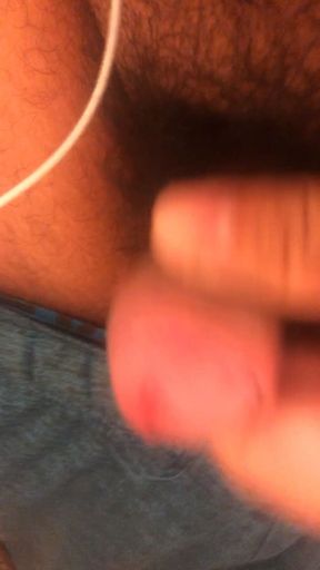 Cock stroking and my balls