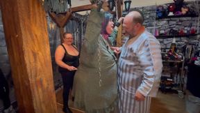 Part 1:- Punishment Session for Stephanie for Not Sucking Enough Cock with Domina Satana and Lanista Bear.