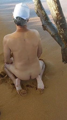 Ladysilva Is a Very Slutty Naked on the Beach Wanting a Dick in Her Hot Ass