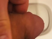 DESPERATE COCK PEE IN THE SHOP