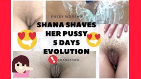 PUSSY SHAVED DAILY EVOLUTION