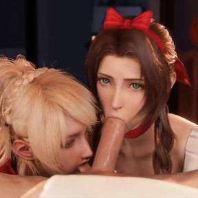 Halloween Luna And Aerith Sucking Big Dick Sound Version