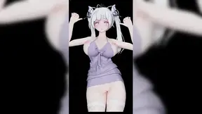 Exid - Hot Pink�white Fishnet Stockings; Butt Plug; Twin Ponytails