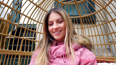 Voluptuous blonde Romanian stuns in an intimate photo session with an interracial lover