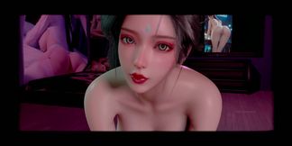 3D Big Boobs Asian Stripper Got Fucked so Hard by BBC